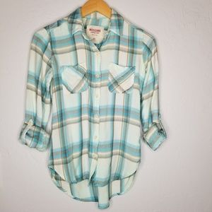 Mossimo Supply Co Button Down Plaid Shirt